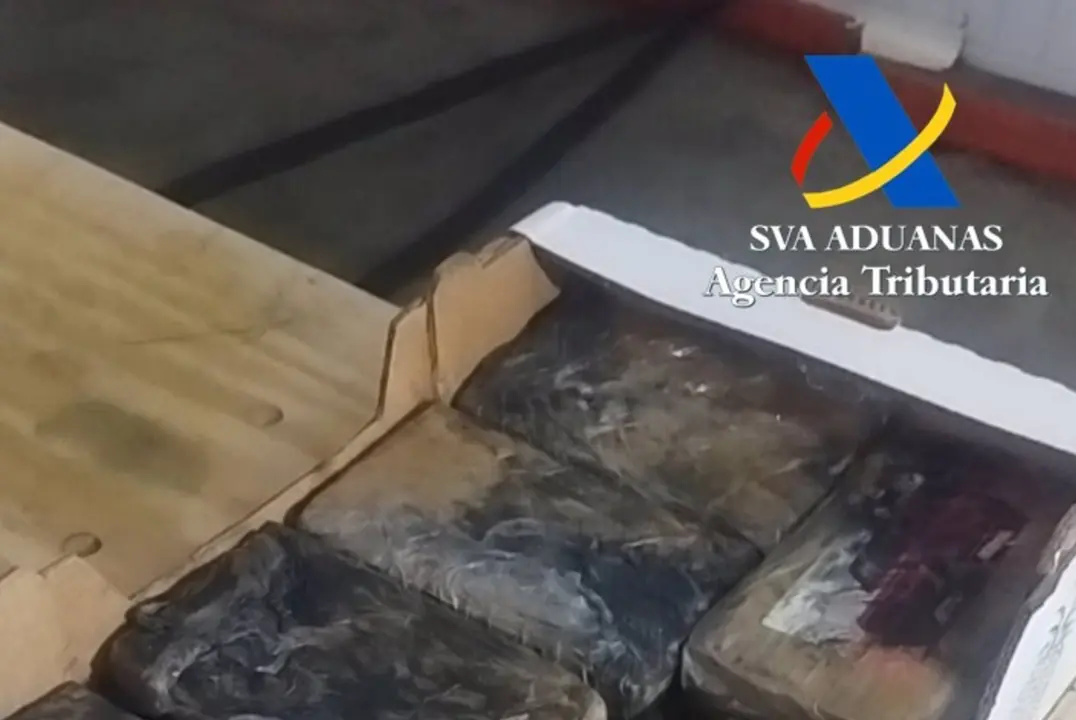Parte de la droga decomisada por Vigilancia Aduanara. FOTO: Agencia Tributaria.