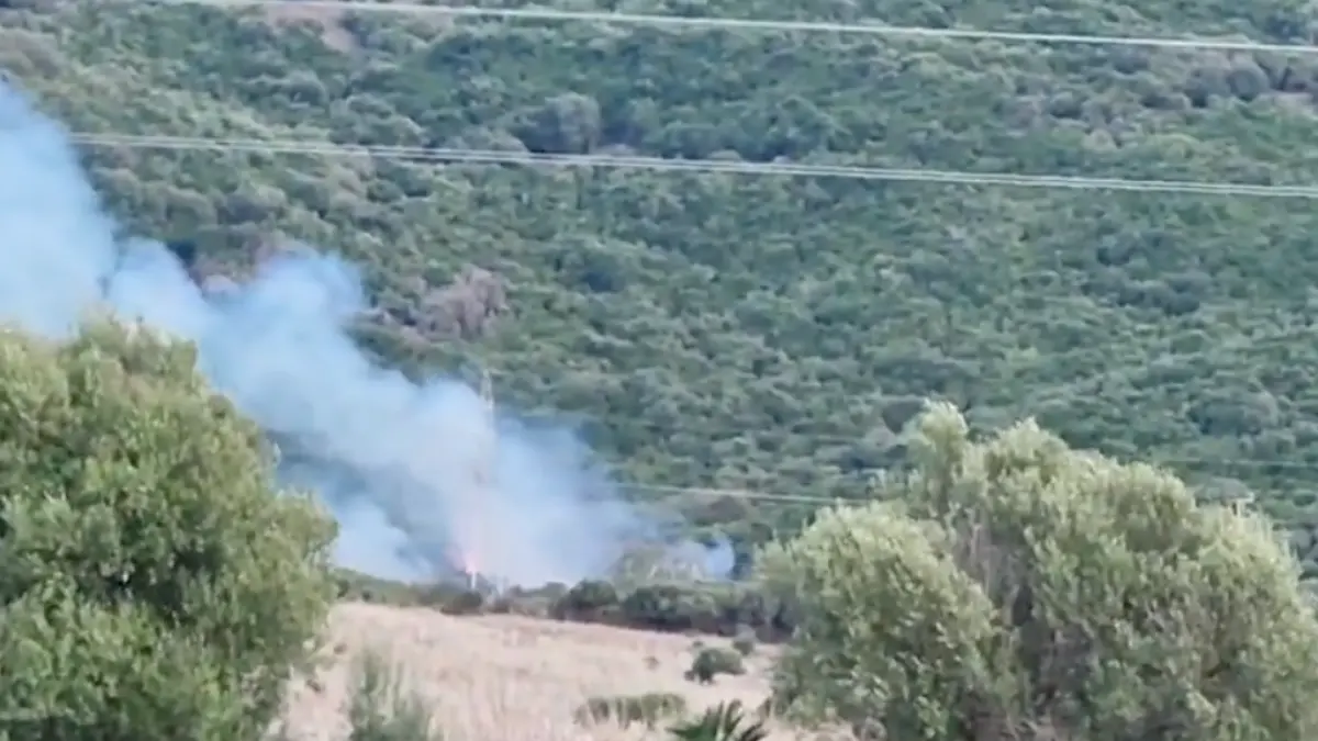 El fuego ha afectado a esta zona de Algeciras. FOTO Infoca