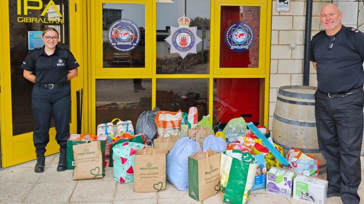 Los agentes gibraltareños han vuelto a manifestar su lado más solidario