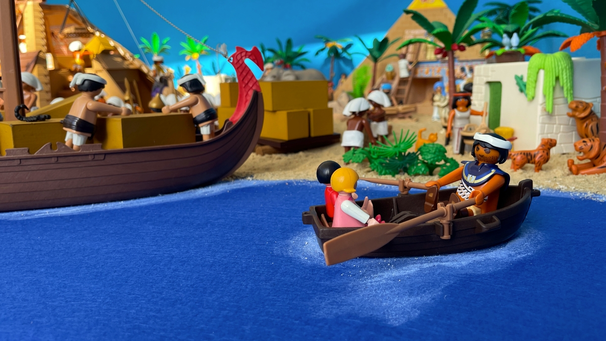 Belén con figuras de Playmobil 1