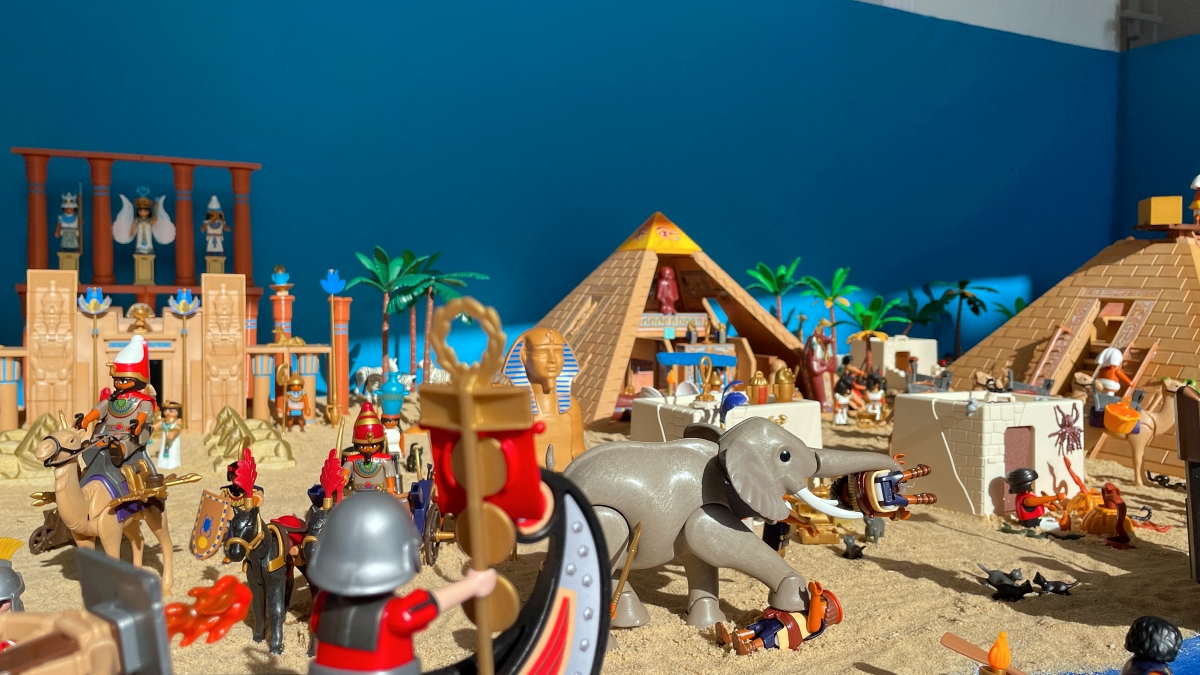 Belén con figuras de Playmobil 6