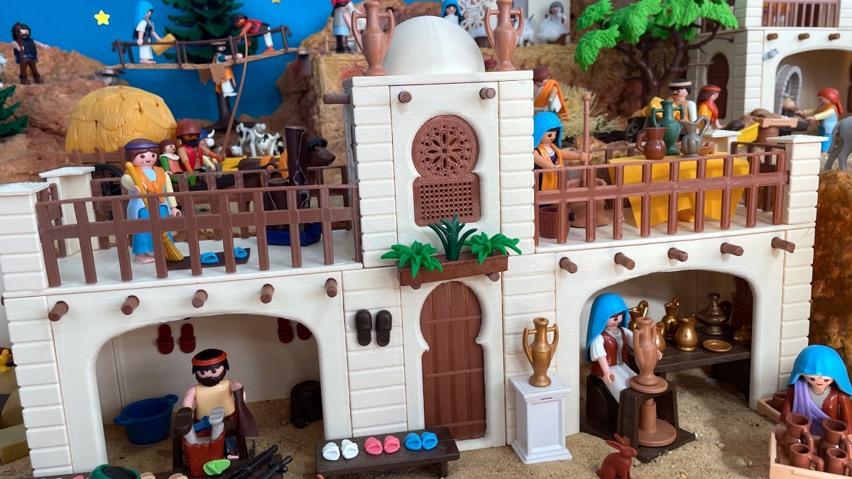 Belén con figuras de Playmobil 19