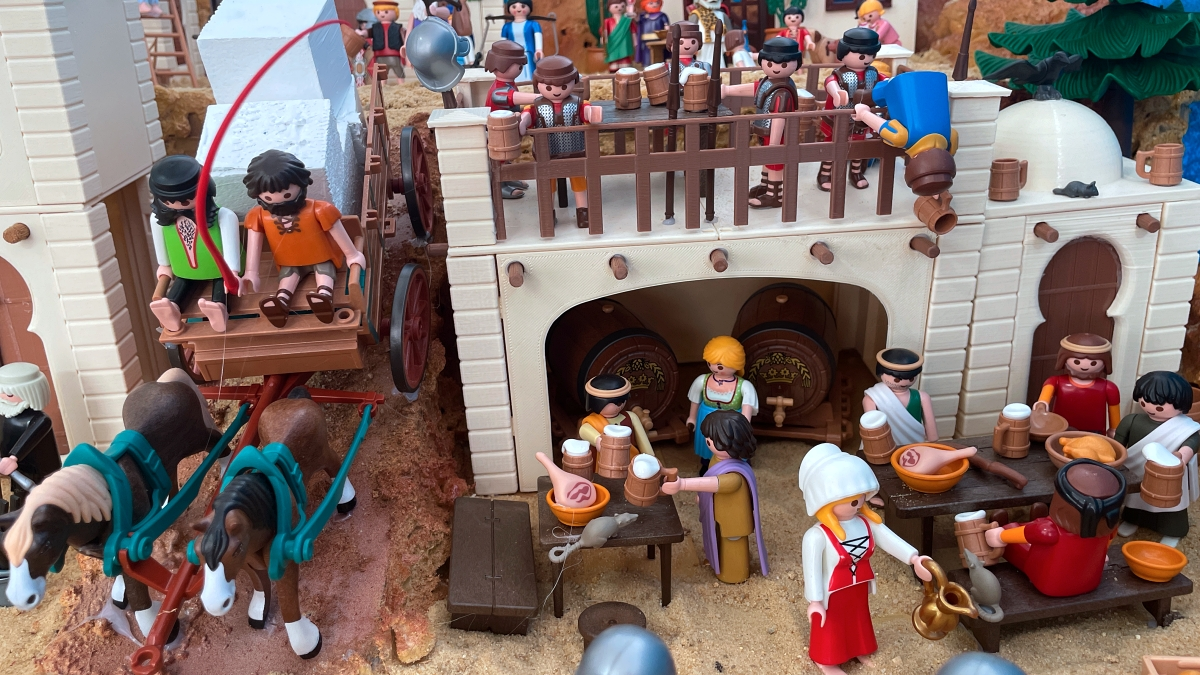 Belén con figuras de Playmobil 21