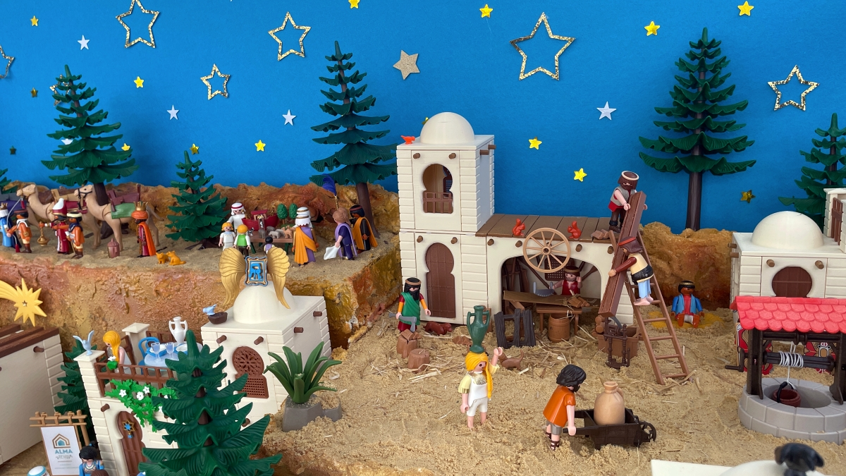 Belén con figuras de Playmobil 23