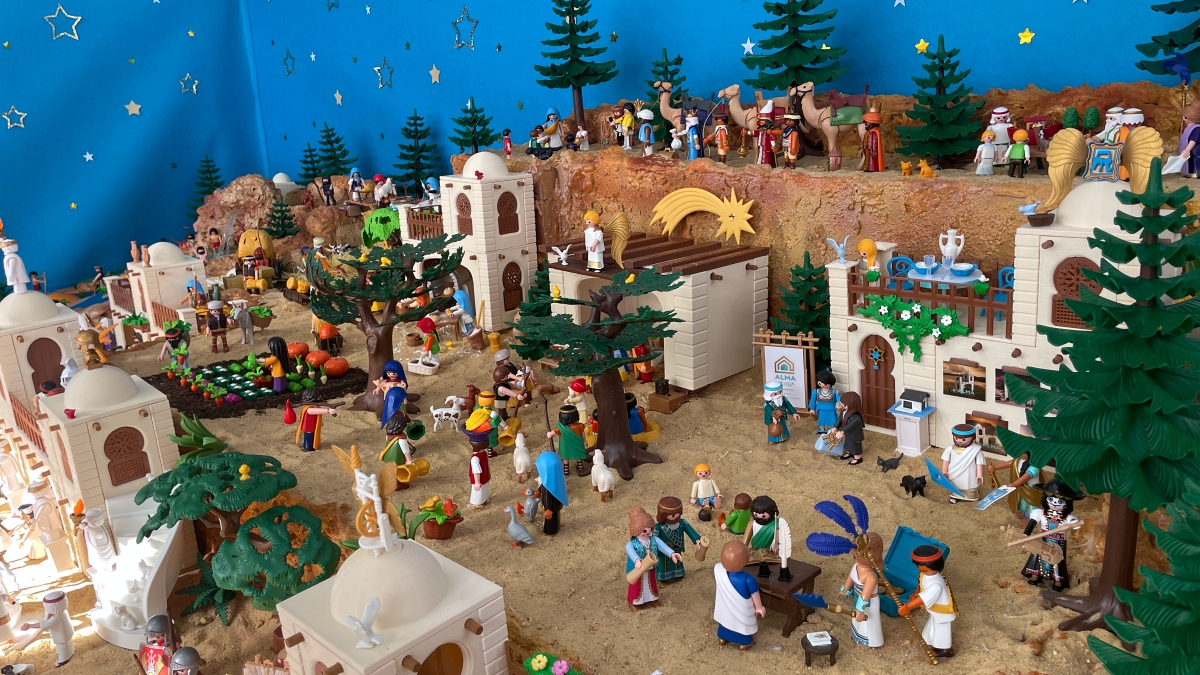 Belén con figuras de Playmobil 24