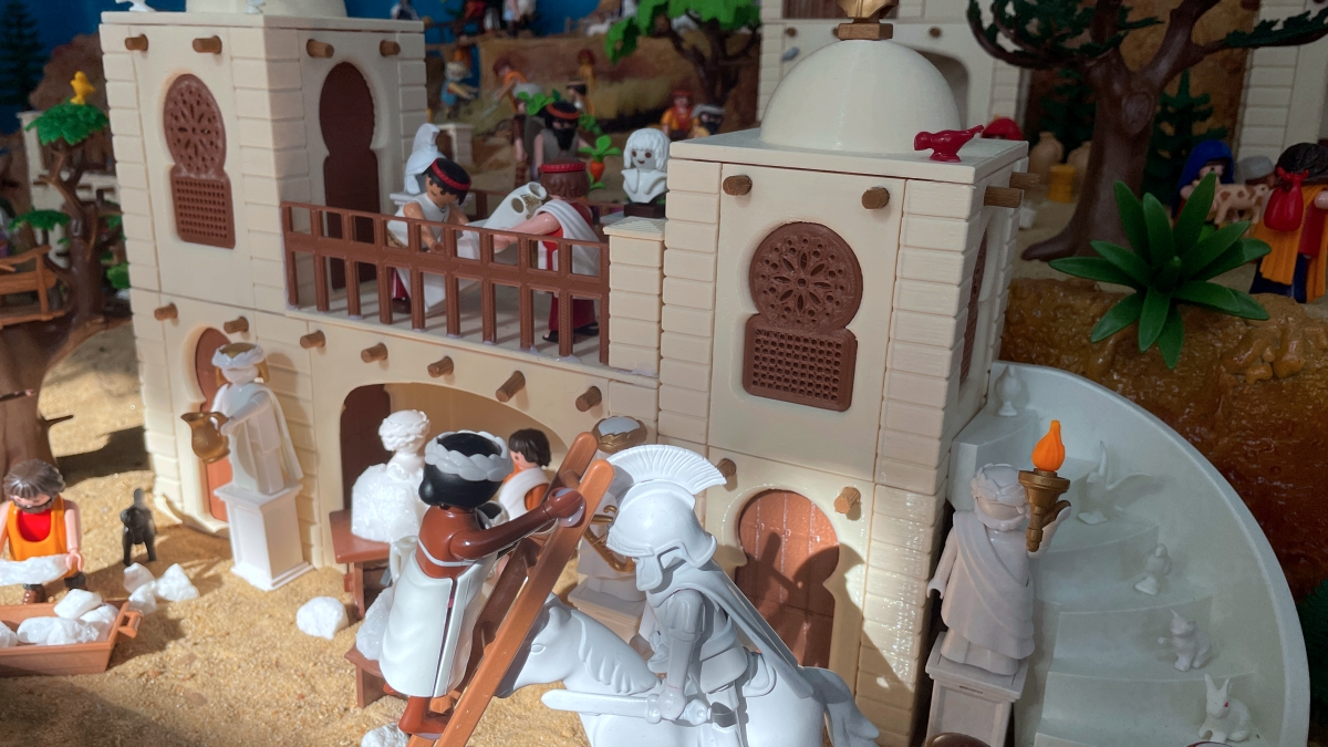 Belén con figuras de Playmobil 26