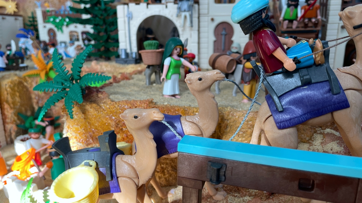 Belén con figuras de Playmobil 27