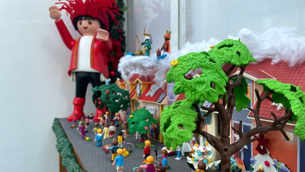 Belén con figuras de Playmobil 30