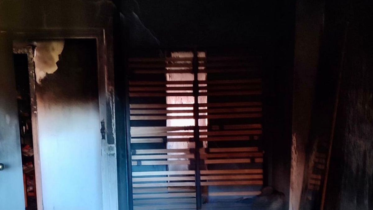 Estado en el que ha quedado el interior de la vivieda