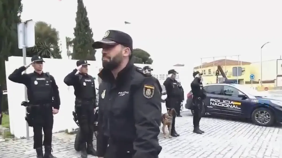 Policía embestido