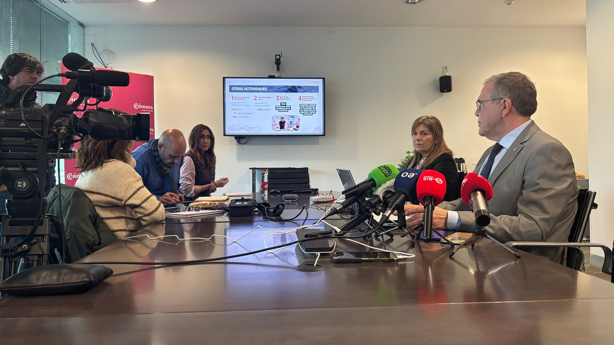 Carlos Fenoy, presidente de la Cámara, ofrece los detalles del balance de 2024
