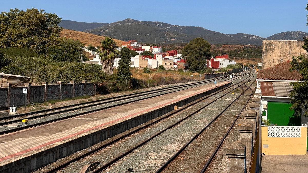 Último tramo de la red ferroviaria antes de llegara la estación de Algeciras