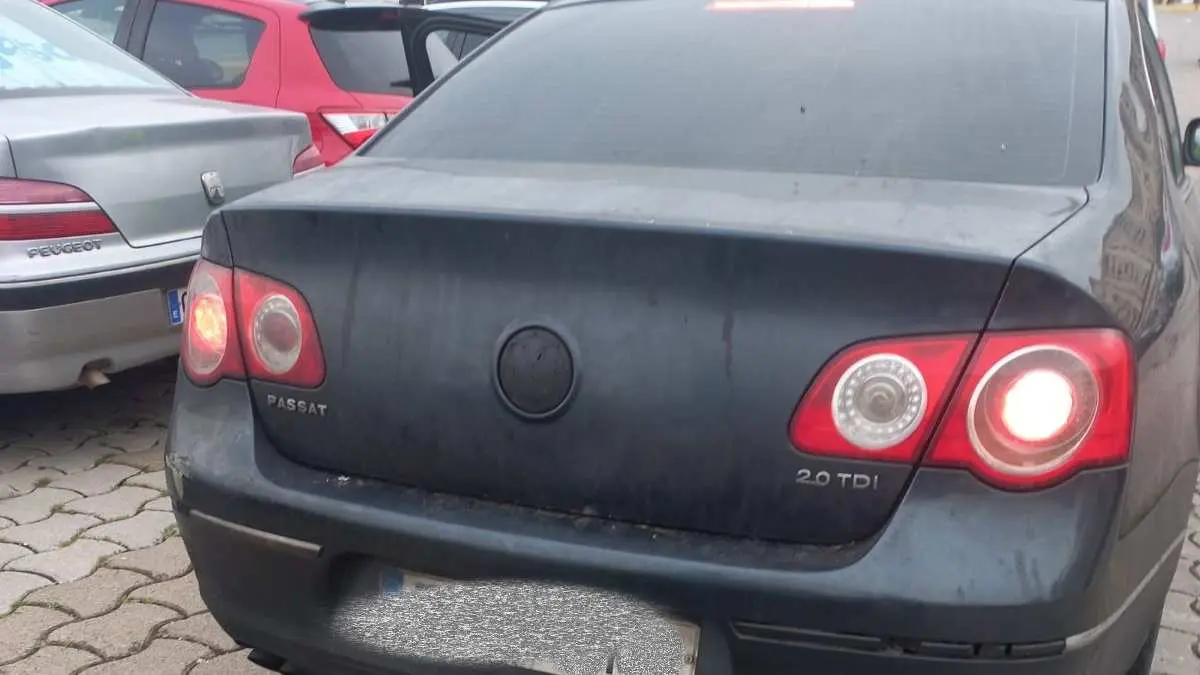 El coche interceptado que hacía las veces de taxi