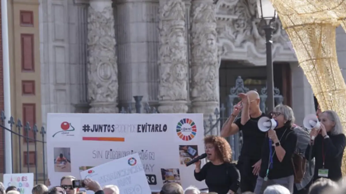 Las protestas llegaron a las puertas de San Telmo el pasado mes de enero