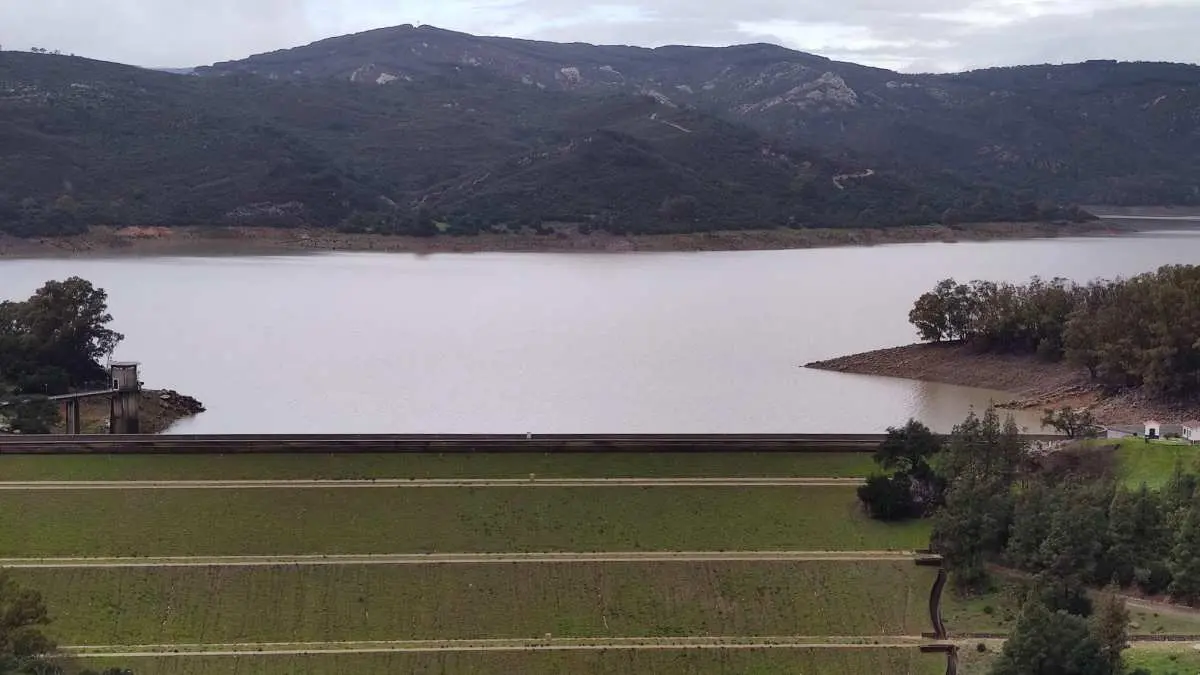 Importante mejora en el nivel del embalse de Guadarranque. FOTO - Adrián Vaca