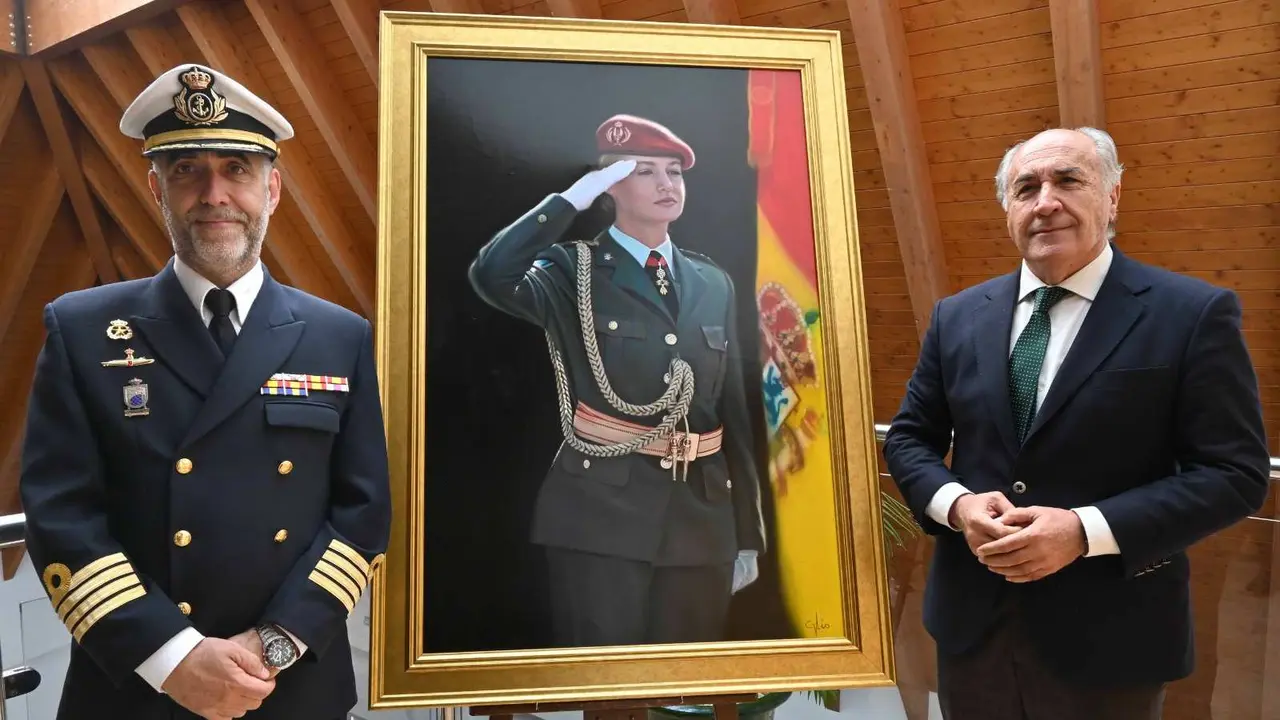 Fernando García Rodríguez (I)y el alcalde, José Ignacio Landaluce
