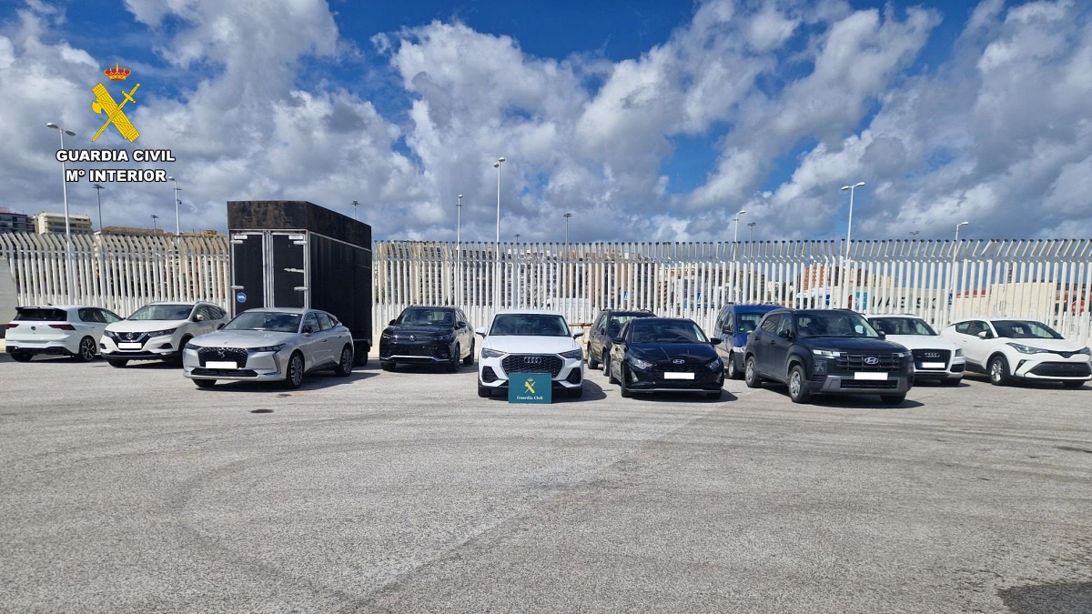 Vehículos de media y alta gama interceptados en el puerto algecireño