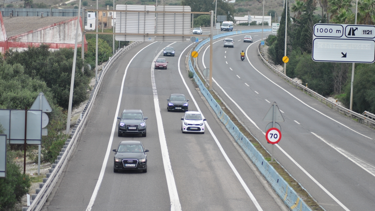La persecucion tuvo lugar en este tramo de la A7