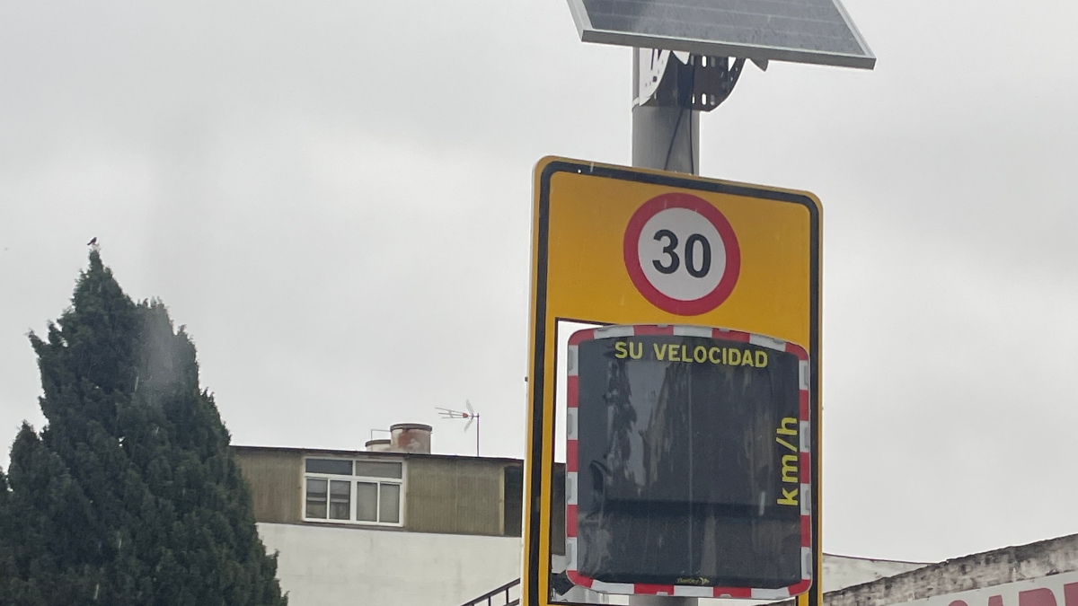 Control de velocidad localizado en el Secano 
