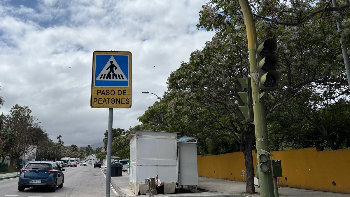 Semáforos apagados en la avenida 28 de febrero de Algeciras