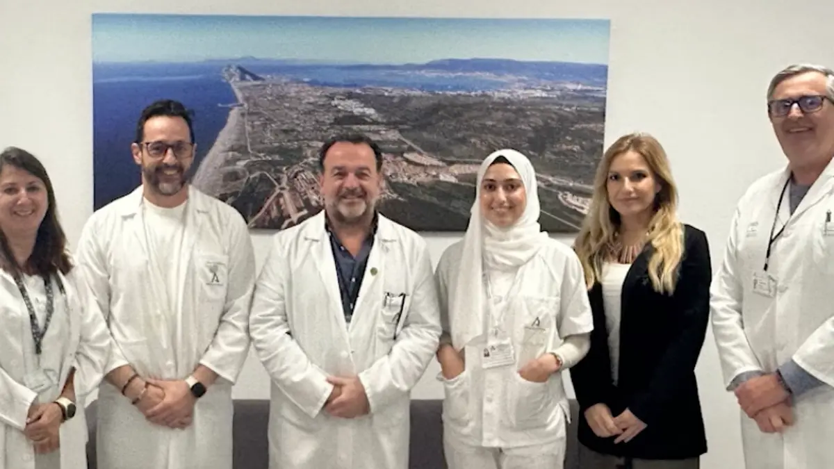 Sedra, la joven alemana que ha culminado sus prácticas en el hospital linense 