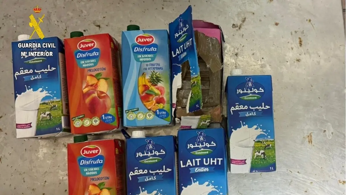 Los tetrabriks, con la droga en su interior