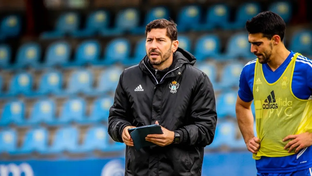 Vázquez, en su etapa como técnico del Talavera CF