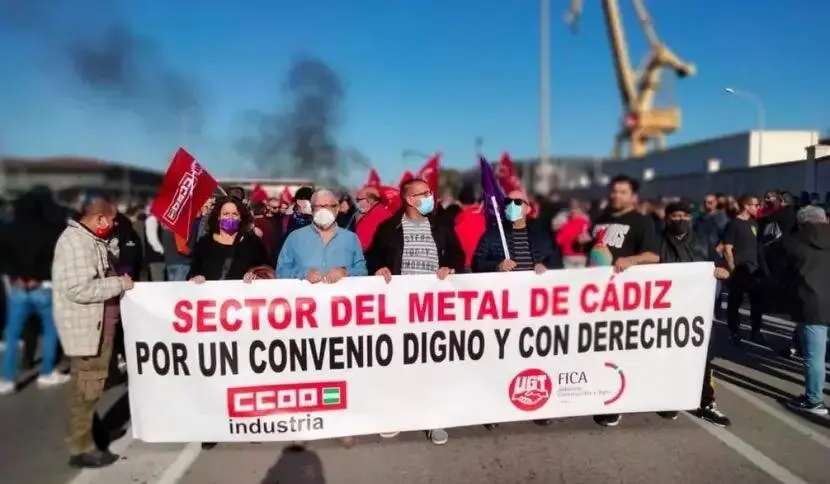 Huelga del metal de C&aacute;diz