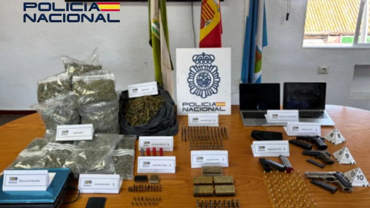 Parte de lo incautado a la organización 