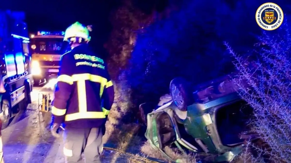 Aparatoso el accidente registrado en la A-405