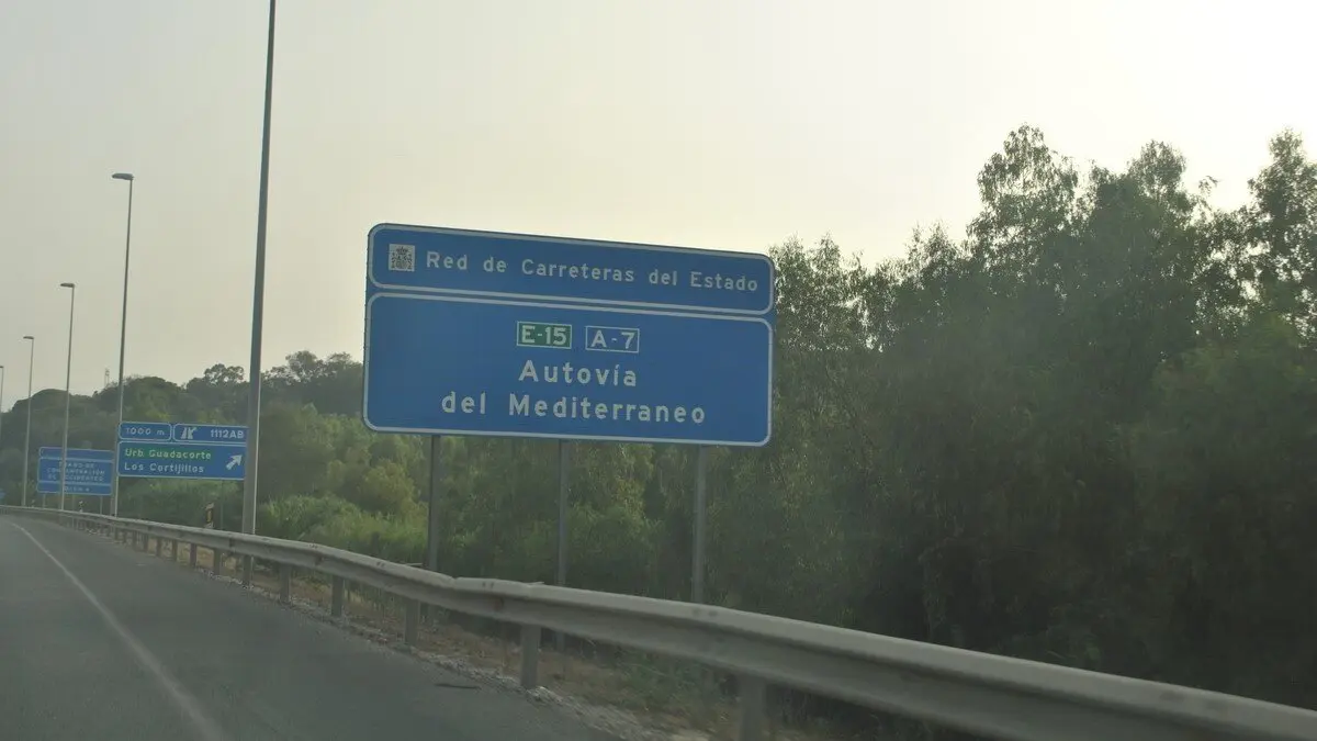 Accidente en la autov&iacute;a A-7