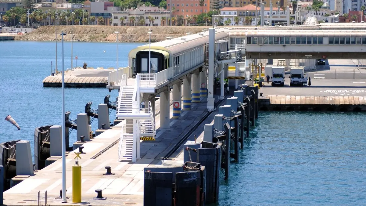 Uno de los muelles del puerto de Algeciras 