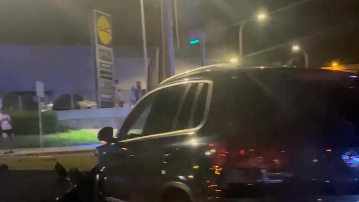 Uno de los vehículos accidentados
