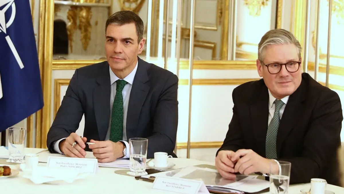 Sánchez, con Keir Starmer, en una reunión el pasado mes de febrero