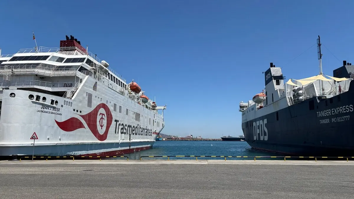 Algunos de los buques que toman parte de la OPE 2025 en el puerto de Algeciras