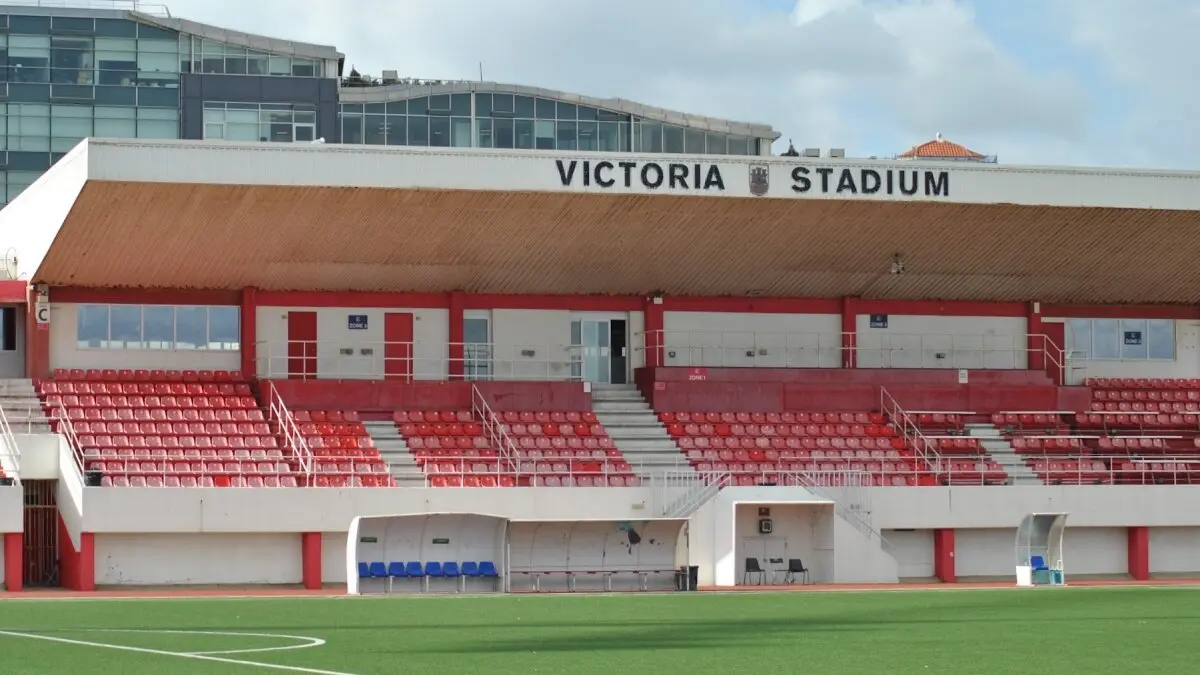 El interior del estadio gibraltareño