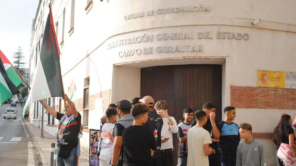 Palestina, en la mente de estos manifestantes en Algeciras 2