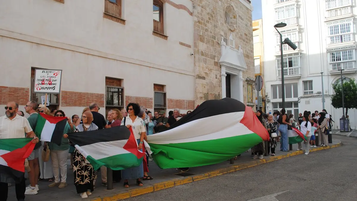 Palestina, en la mente de estos manifestantes en Algeciras 5