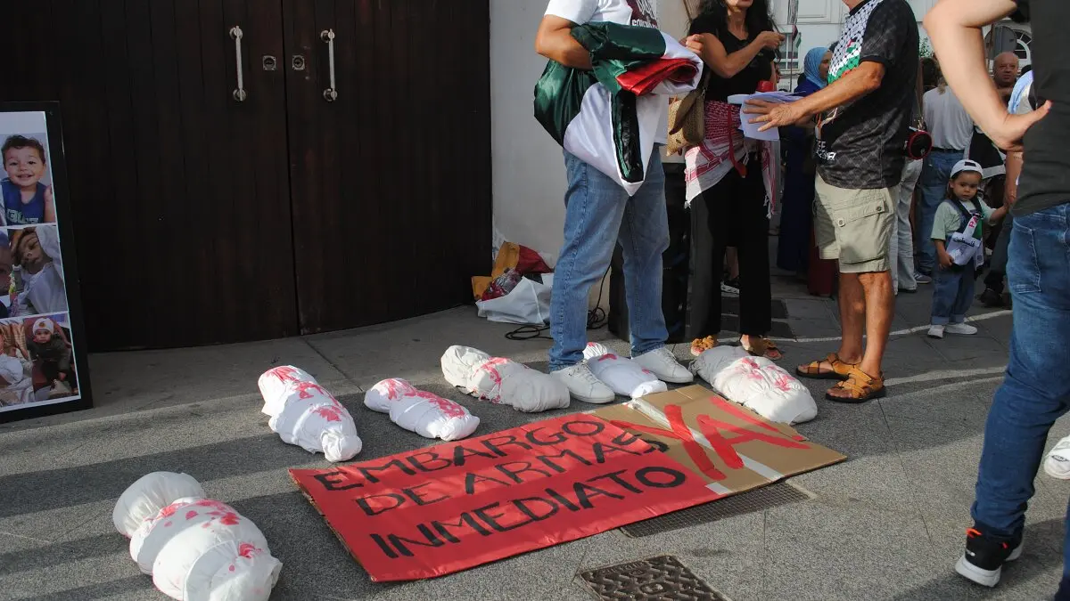 Palestina, en la mente de estos manifestantes en Algeciras 11