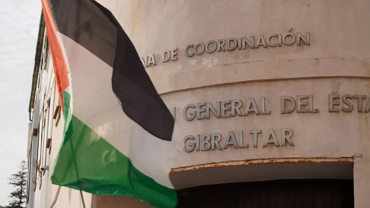Palestina, en la mente de estos manifestantes en Algeciras 14