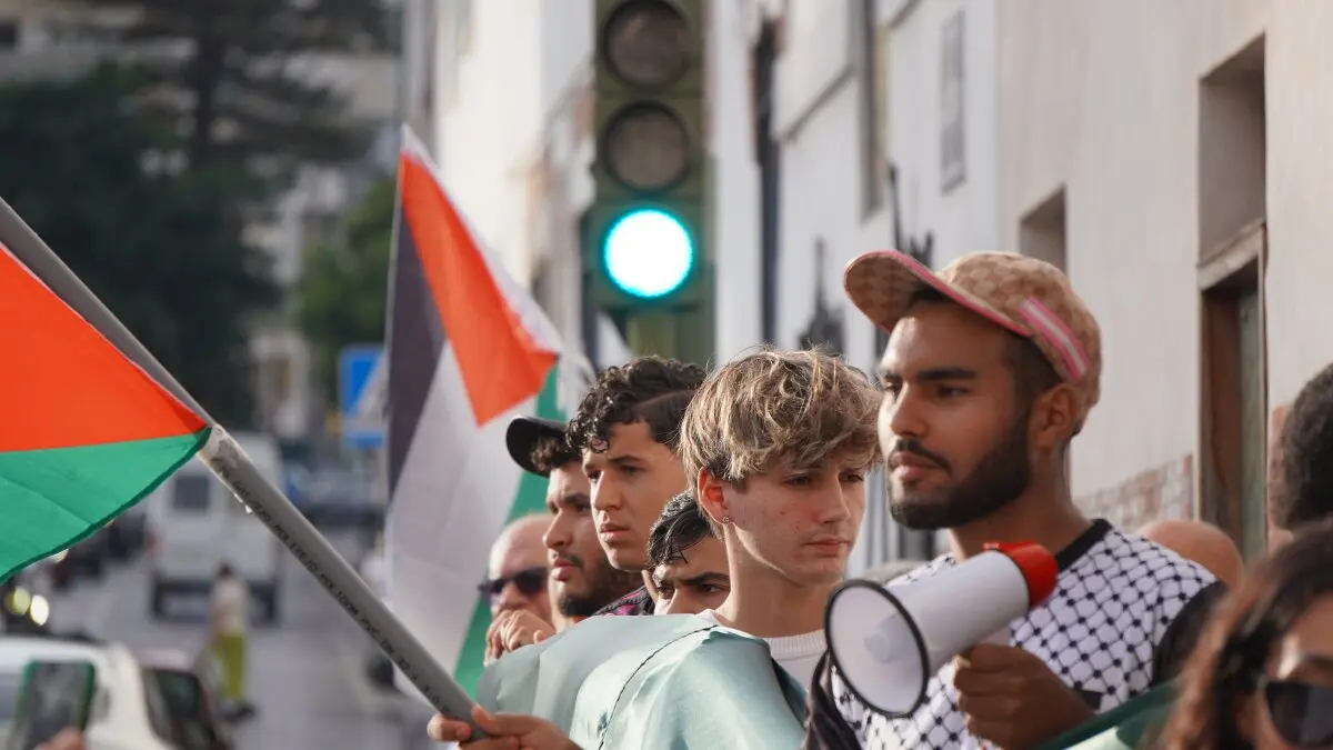 Palestina, en la mente de estos manifestantes en Algeciras 22