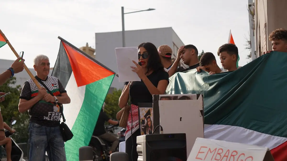 Palestina, en la mente de estos manifestantes en Algeciras 27