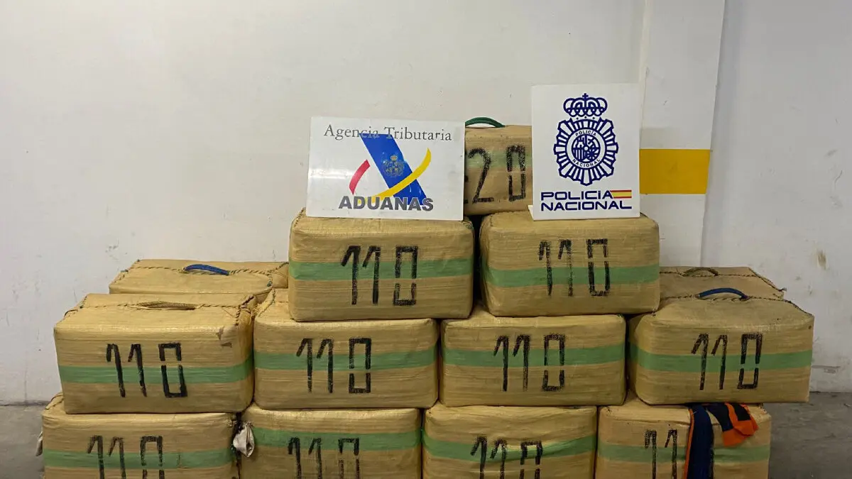 Droga incautada. FOTO - Polic&iacute;a Nacional
