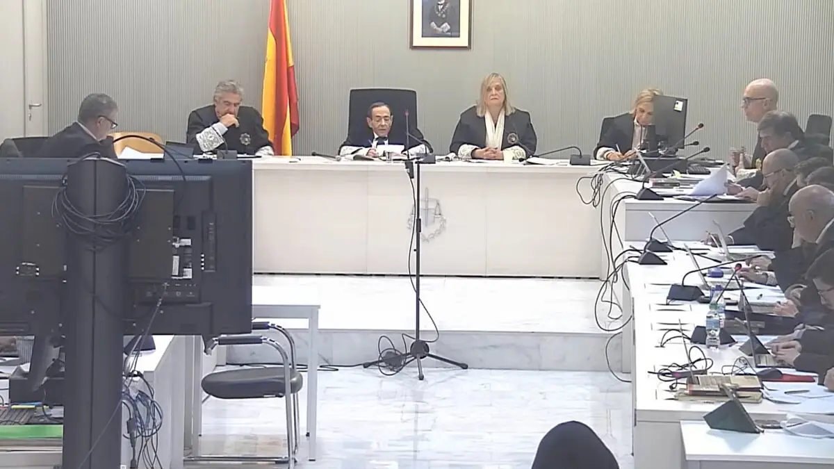 Un momento del juicio de este lunes en la Audiencia Nacional 
