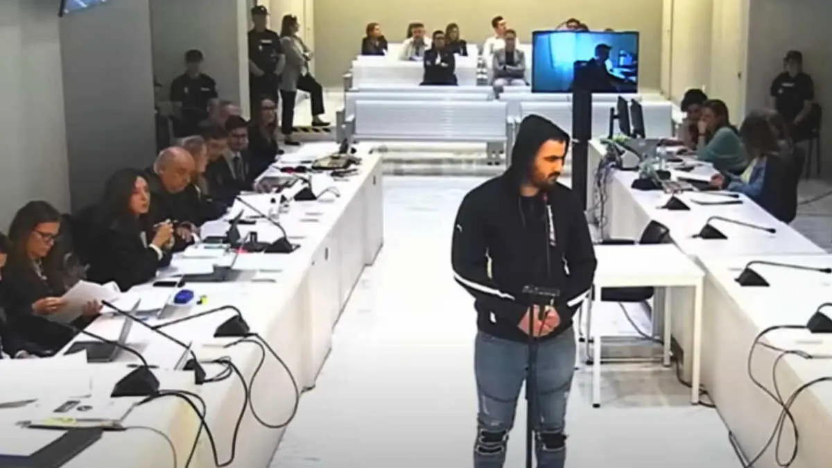 Yassine Kanjaa, en la sede de la Audiencia Nacional