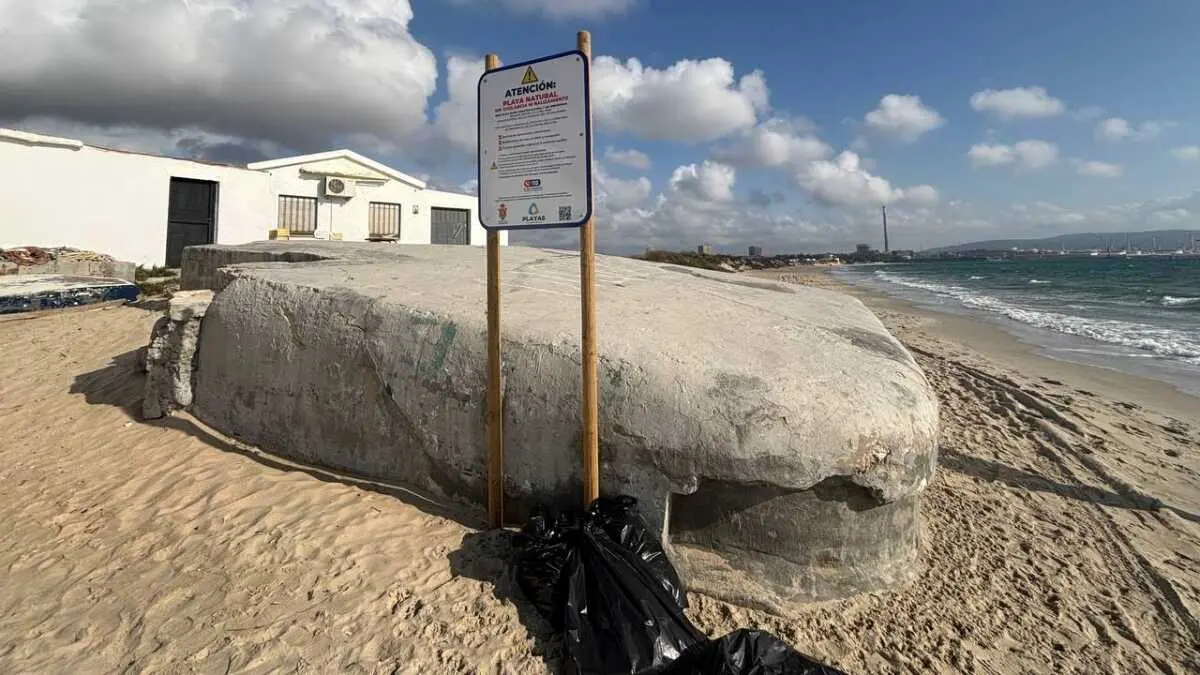 Una de las zonas más afectadas del litoral algecireño