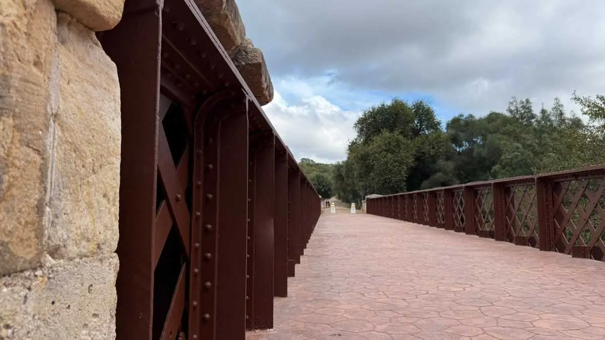 El puente luce así tras la actuación llevada a cabo