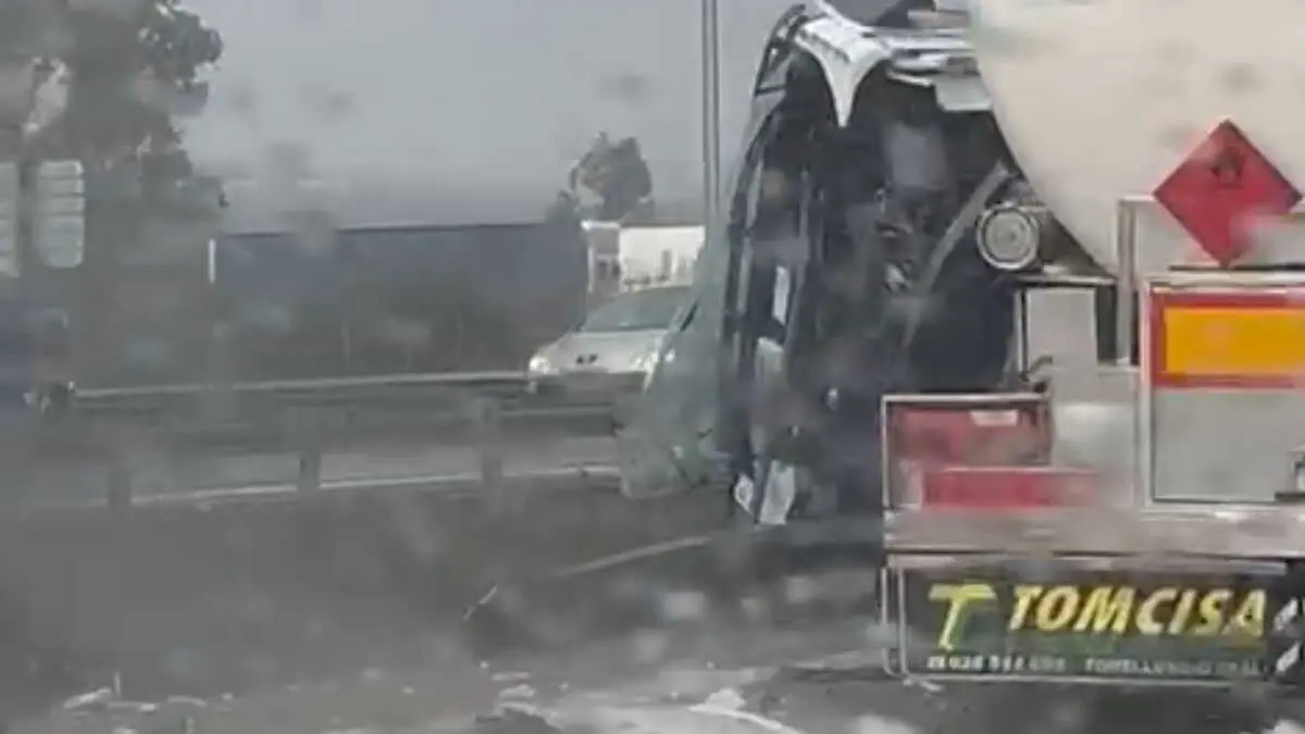 Foto del accidente