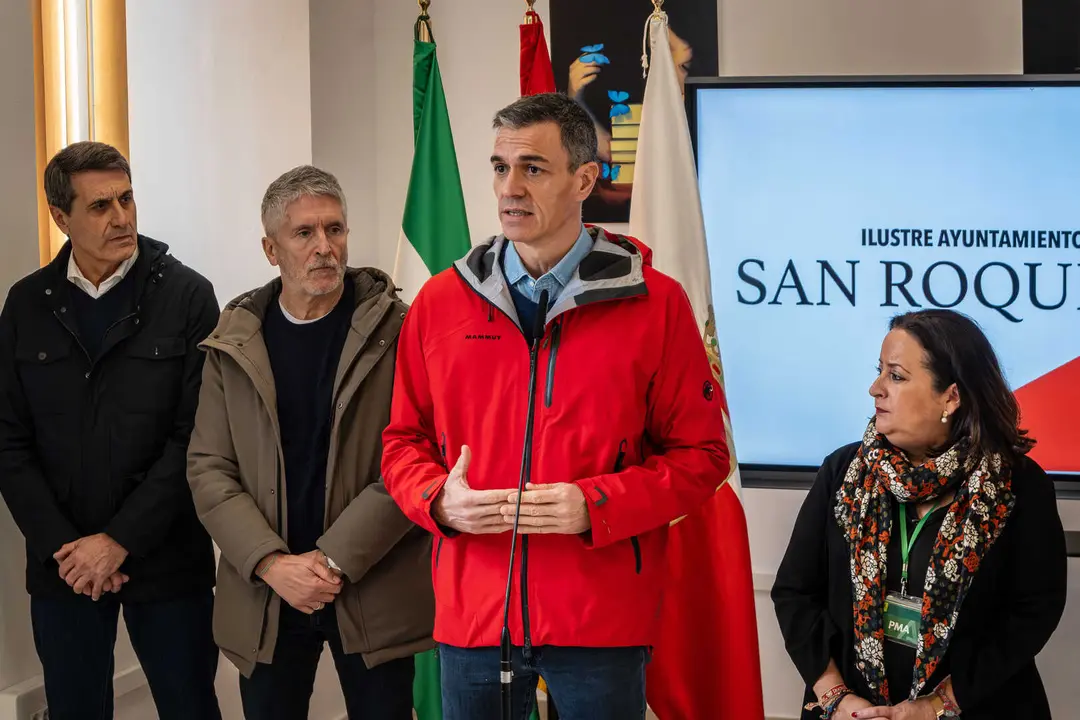 Pedro S&aacute;nchez se desplaza a San Roque para evaluar los da&ntilde;os de las borrascas - FOTO: FJ Ben&iacute;tez