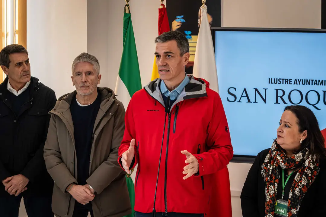 Pedro S&aacute;nchez se desplaza a San Roque para evaluar los da&ntilde;os de las borrascas - FOTO: FJ Ben&iacute;tez
